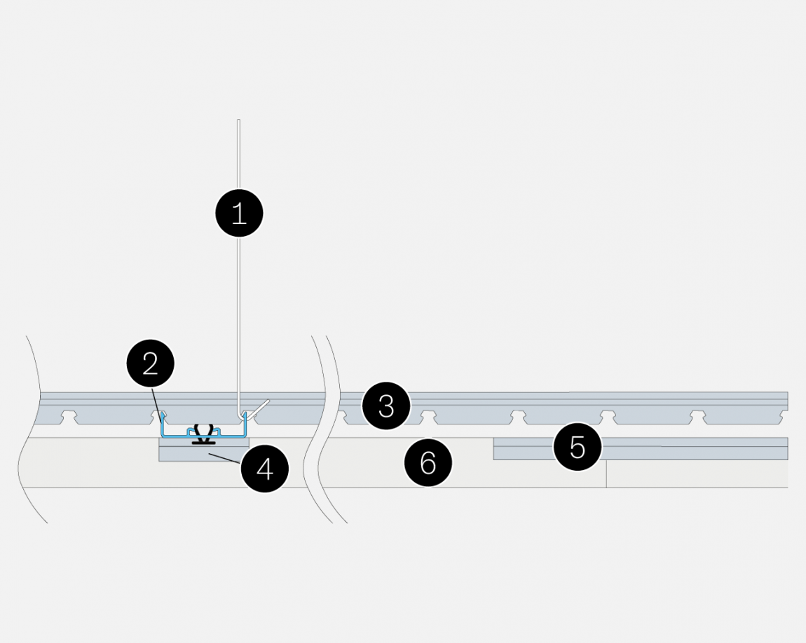 Linear Rib Ceiling Semi Demountable Gustafs Scandinavia