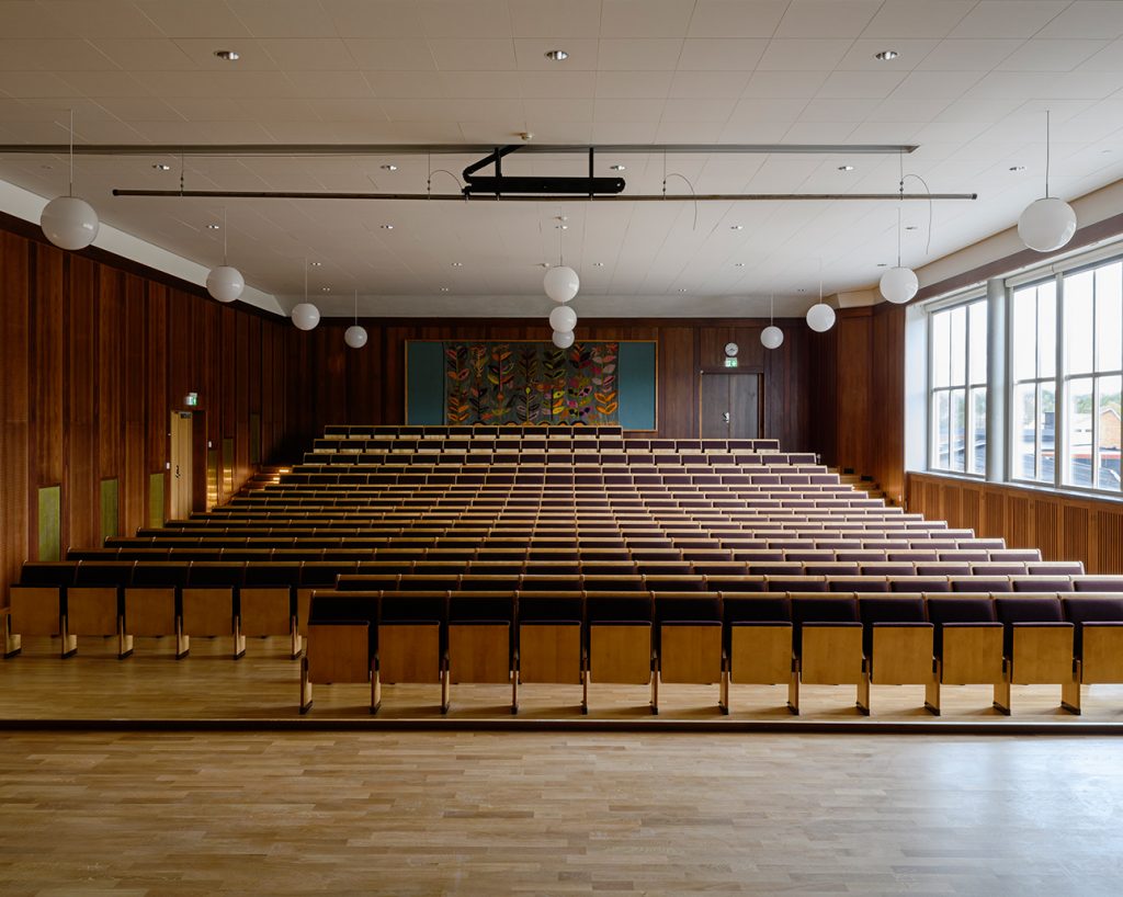 Refurbished school auditorium