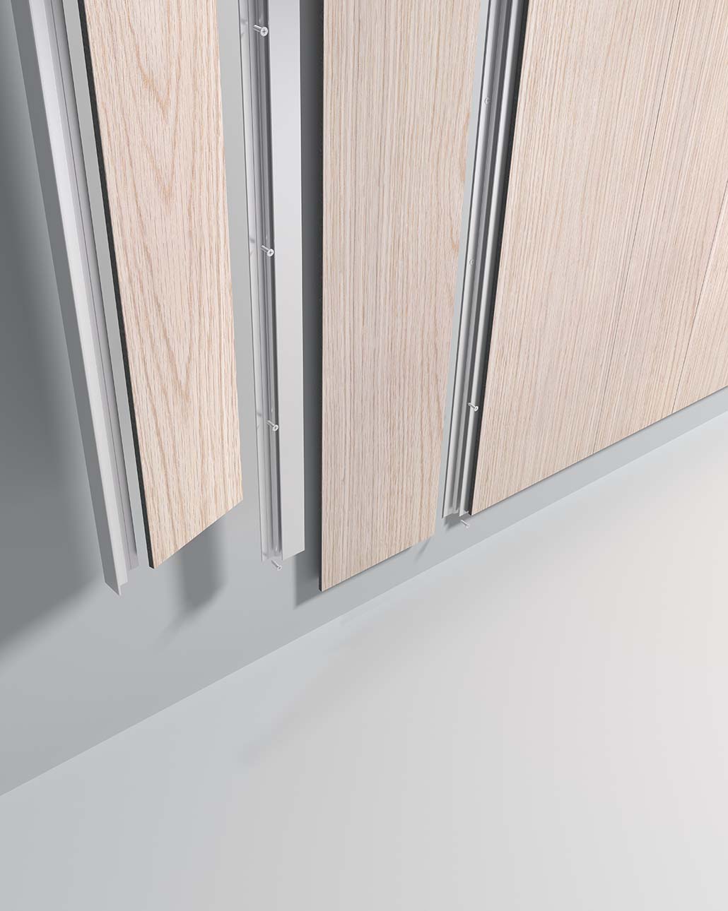 Linear Plank Installation - Wall