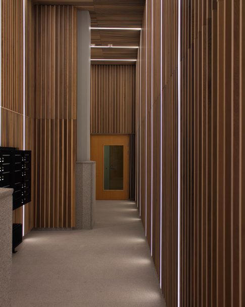 Entrance Interior Clad with Cedar Wood | Gustafs Scandinavia