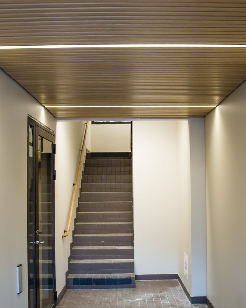 Linear Rib Installation - Ceiling | Gustafs Scandinavia