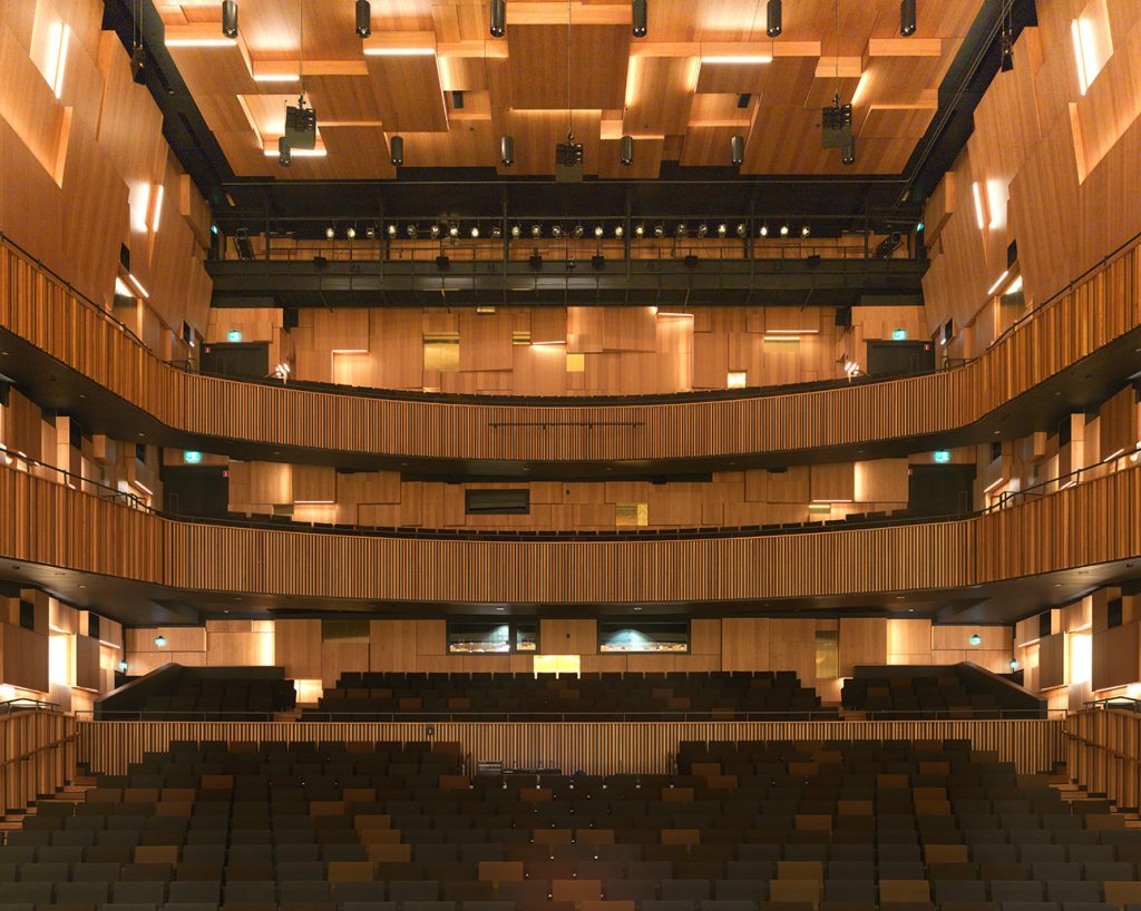 Utsikt från scenen i Malmö Lives konserthall