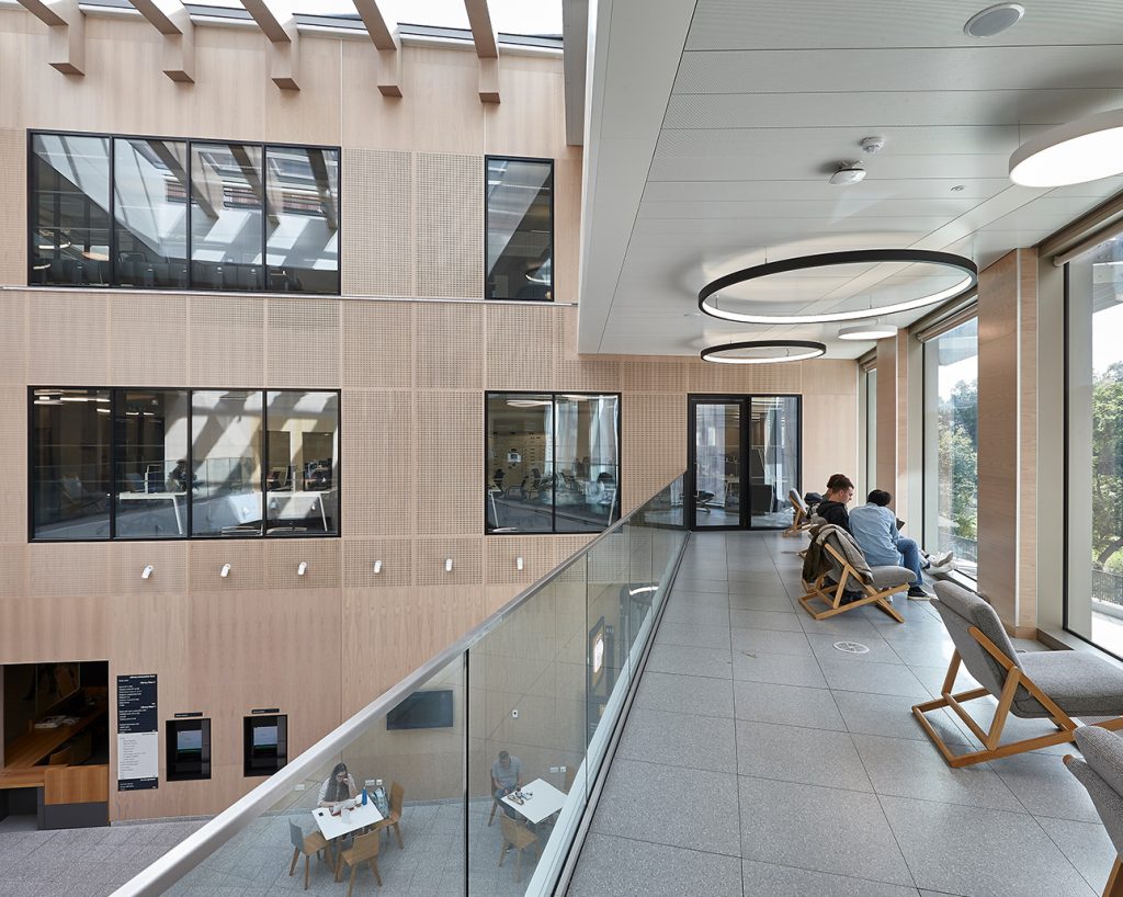 University library interior design idea