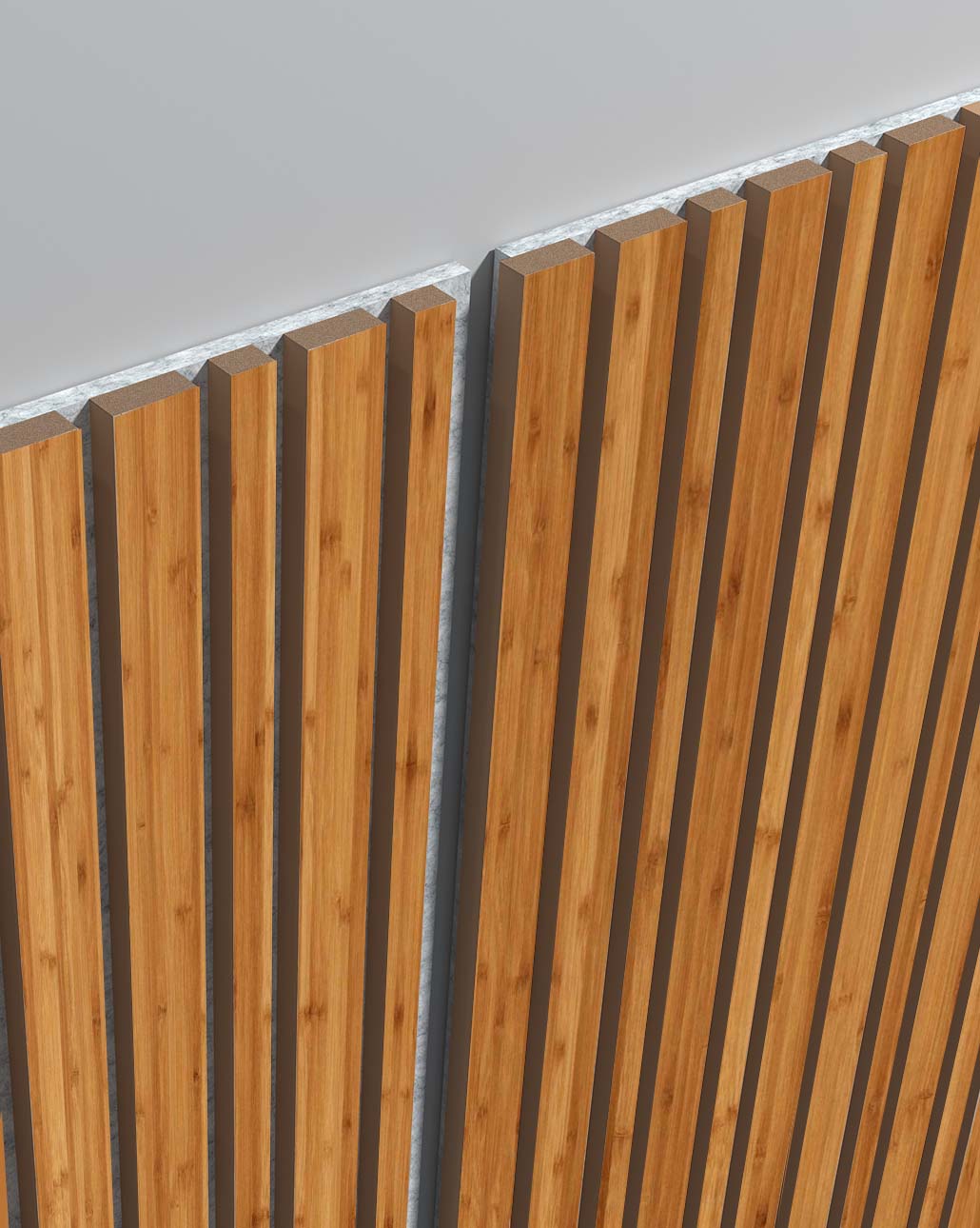 linear acoustic panel for bathrooms