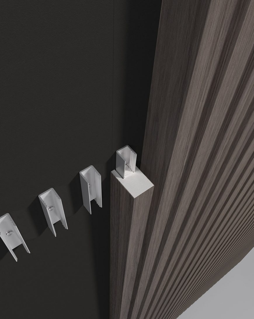 Linear Rib Narrow Installation - Wall | Gustafs Scandinavia
