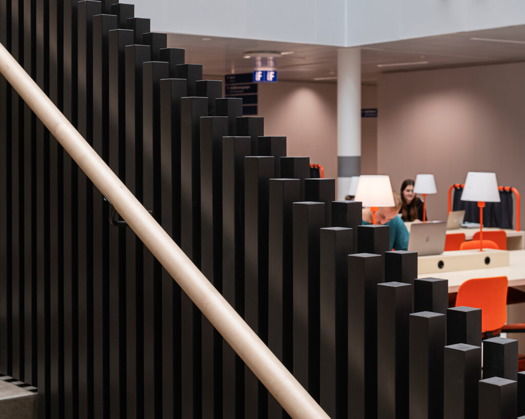 Black rib stairs detail