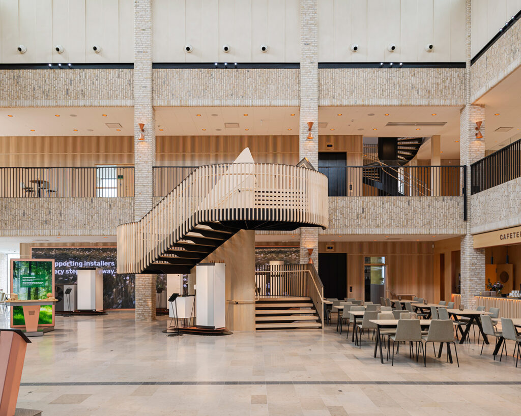 NIBE atrium staircase