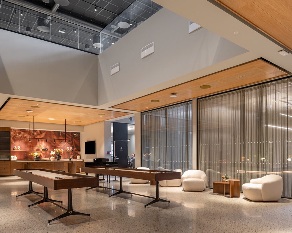 Panel sections and shuffleboards