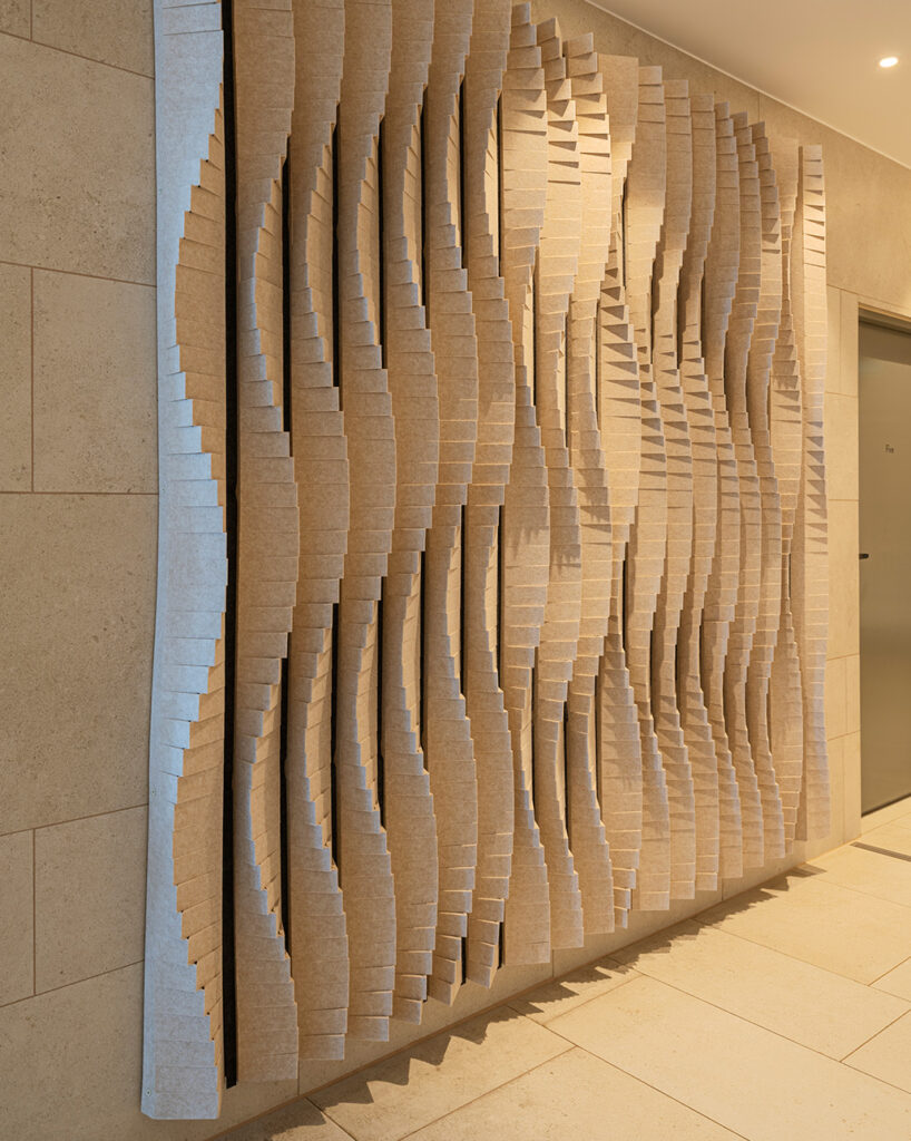 Feltfon DNA on spa wall