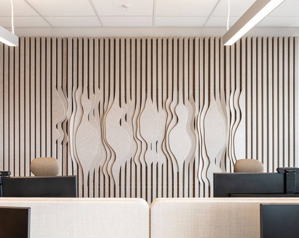 Feltfon Layers above room divider screens