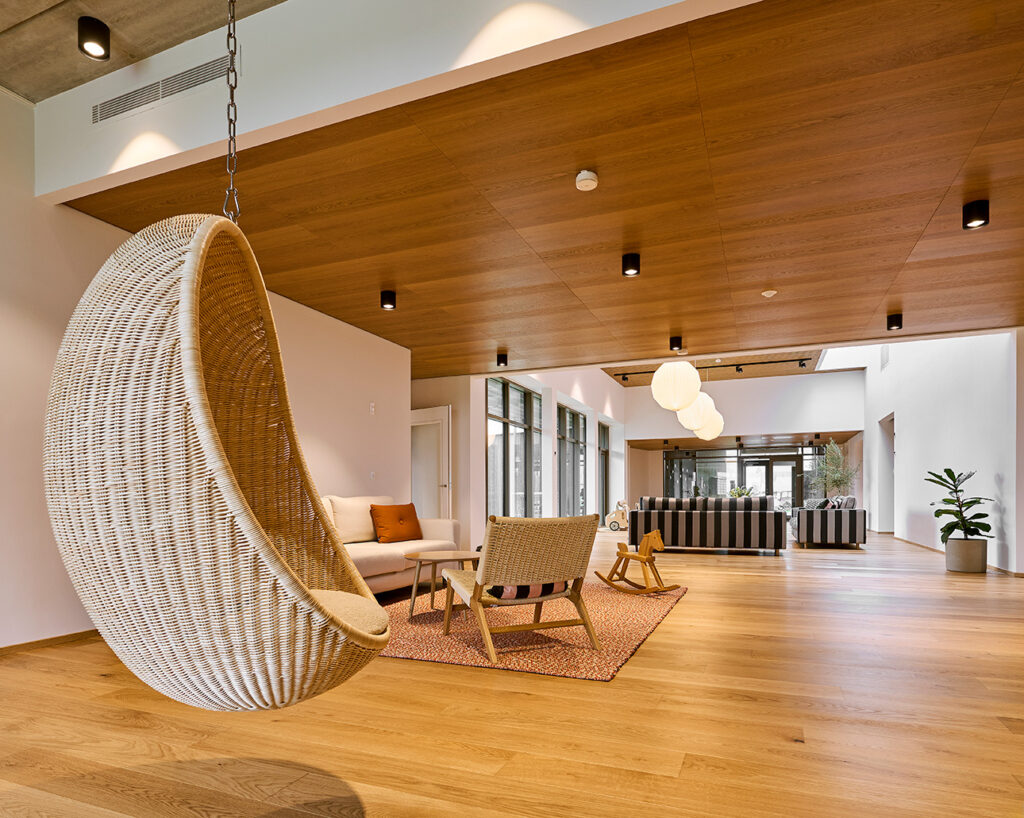 Hang chair and ceiling panels