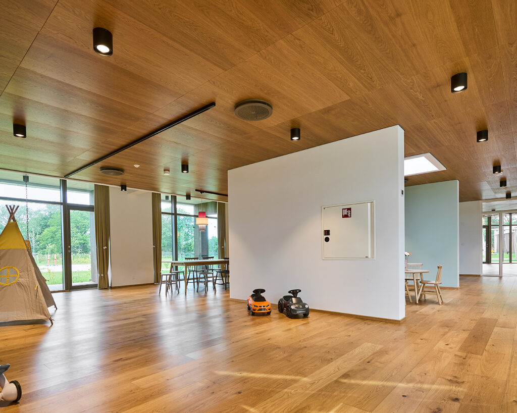 Oak panels at Ronald McDonald House
